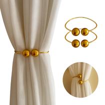 Kit 02 Prendedores de Cortina Perola Brilhante Kit 02 Prendedores de Cortina Perola Brilhante