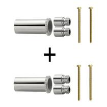Kit 02 Prolongador Registro Deca Ou Similar Cromado 20mm