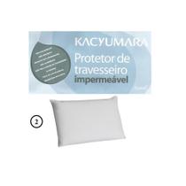 Kit 02 Protetores de Travesseiro Impermeáveis Malha 100% Algodão Kacyumara