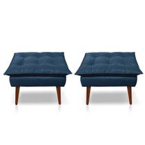 Kit 02 Puff Opala Decorativo Panqueta de apoiar os pés escolha a cor