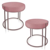 Kit 02 Puffs Love Suede Rose Base Industrial Rose - D'Rossi