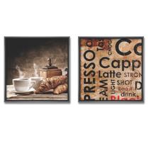 Kit 02 Quadros Decorativos para Cantinho do Café