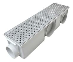 Kit 02 Ralos Para Quintal Grelha Perfurada + Coletor Branco Kit 02 Ralos Para Quintal Grelha Perfurada + Coletor Branco