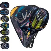 Kit 02 Raquetes Beach Tennis 100% Carbono 3k Profissional