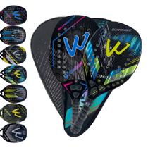 Kit 02 Raquetes Beach Tennis 100% Carbono 3k Profissional