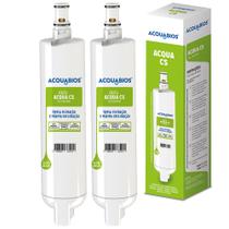 Kit 02 Refil Acquabios Compatível Com Filtro Purificador de Água Consul Acqua CS Com Tripla Filtração