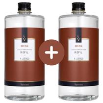 Kit 02 Refil Água Perfumada 1l - Via Aroma Escolha o Aroma