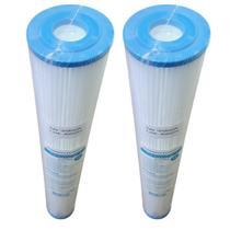 Kit 02 Refil Filtro Plissado Lavável 20 Slim Para Água De Poço Planeta Agua