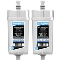 Kit 02 Refil Original Acquabios Para Torneira Com Filtro Purificador de Água Blindado Tripla Filtragem Acqua Premium