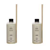 Kit 02 Refis para Difusor de Perfume Pêssego Oriental 200ml Elementos Lenvie