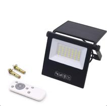 Kit 02 Refletor Solar Led Holofote 200w Placa Conjugada, Sustentavel, Fotovoltaica, Recarregavel, sem Fio