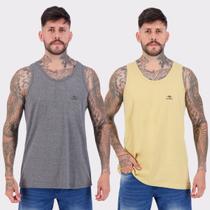 Kit 02 Regatas Nicoboco Bege e Cinza