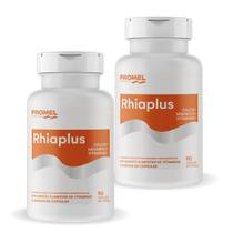 Kit 02 - Rhiaplus (Cálcio, Magnésio e Vitaminas) 90 Caps 600mg Promel