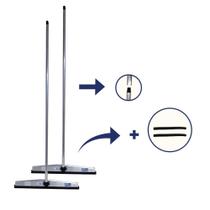 Kit 02 Rodos de Alumínio 60 cm + Refis de Borracha Artlimp Kit 02 Rodos de Alumínio 60 cm + Refis de Borracha Artlimp