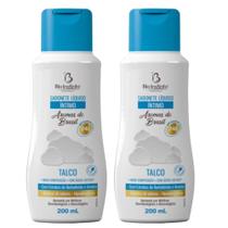 Kit 02 Sabonete Líquido Íntimo Talco 200Ml com extrato de barba timão e aroeira - bio instinto