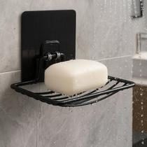 Kit 02 Saboneteira de Inox com Adesivo Sem Furo Fixação Forte Resistente Preta Duhome