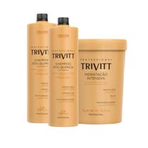 Kit 02 Shampoo Pós Química 1L + Hidratação Intensiva 1kg Trivitt