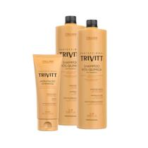 Kit 02 Shampoo Pós Química 1L + Hidratação Intensiva 200g Trivitt