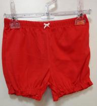 Kit 02 short Carter's babado perna tapa fralda
