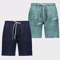 Kit 02 Shorts Nicoboco Marinho e Azul