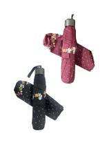 Kit 02 Sombrinha Fem Al Super Leve Voyagem Preto Vinho 3025