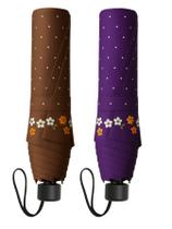 KIT 02 Sombrinha fem Al Super Leve Voyagem Roxo e Mar 3025