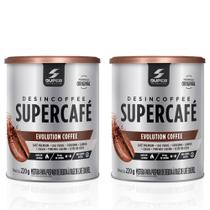 Kit 02 Supercafé Desincoffee Termogênico Natural 220g Evolution Coffee