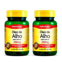 Kit 02 Suplemento Óleo de Alho 250mg 60 Cápsulas Maxinutri