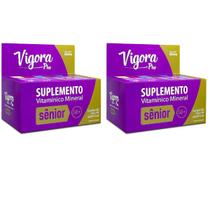 Kit 02 Suplemento Vigora Plus Sênior 50 + Com 60 Cps - Prati