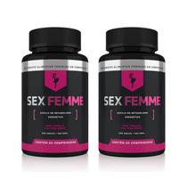 Kit 02 Suplementos Feminino Disposição Sex Femme Compimidos
