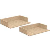 Kit 02 Suportes Suspensos Para Micro-ondas Forno 60x40 Cm Class L03 Amadeirado - Lyam Kit 02 Suportes Suspensos Para Micro-ondas Forno 60x40 Cm Class L03 Amadeirado - Lyam