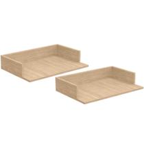 Kit 02 Suportes Suspensos Para Micro-ondas Forno 60x40 cm Class L03 Amadeirado - Lyam Kit 02 Suportes Suspensos Para Micro-ondas Forno 60x40 cm Class L03 Amadeirado - Lyam