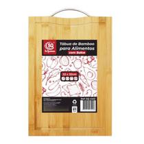 Kit 02 Tábua De Bambu Para Carne Legumes Churrasco 32x22cm