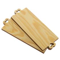 Kit 02 Tábuas De Corte Petisqueira Retangular Coração de Madeira Kit 02 Tábuas De Corte Petisqueira Retangular Coração de Madeira