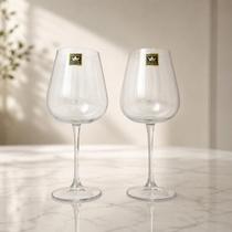 Kit 02 Taças Cristal Bohemia Vinho Tinto Linha Ardea 540ml