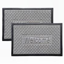 Kit 02 Tapete Capacho de Porta Habitat 60x40 Alto Relevo Emborrachado Kit 02 Tapete Capacho de Porta Habitat 60x40 Alto Relevo Emborrachado