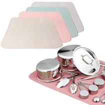 Kit 02 Tapete escorredor De Silicone Protetor De Panelas E Pratos de Pia E Cozinha Kit 02 Tapete escorredor De Silicone Protetor De Panelas E Pratos de Pia E Cozinha