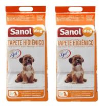 Kit 02 Tapete higienico pet Sanol 30un 80x60cm alta absorção Kit 02 Tapete higienico pet Sanol 30un 80x60cm alta absorção