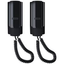 Kit 02 Telefone Comunicação Condominial TDMI 300 Preto Intelbras