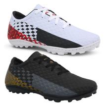 Kit 02 Tênis Futsal Society Ss Spook Chuteira Costurada