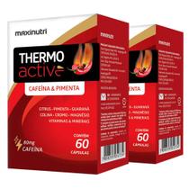 Kit 02 Termogênico Thermo Active 60 Cápsulas Maxinutri