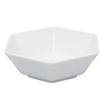 Kit 02 Tigelas Melamina Hexagonal Branca 1 Litro Kit 02 Tigelas Melamina Hexagonal Branca 1 Litro