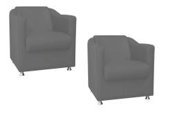 Kit 02 tilla cinza suede para sala de estar,salão escritoria Biselos-Decor Kit 02 tilla cinza suede para sala de estar,salão escritoria Biselos-Decor