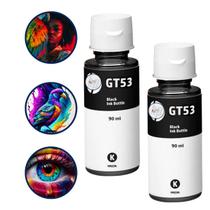 Kit 02 Tinta Preta Original Ink Tank Gt53 519 517 514 617