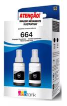 Kit 02 Tinta Refil Preto T664 para L120 L1300 L395 L396 L355 L555 L365 L355 Kit 02 Tinta Refil Preto T664 para L120 L1300 L395 L396 L355 L555 L365 L355