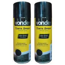 Kit 02 tinta spray preto fosco 350ml vonder Kit 02 tinta spray preto fosco 350ml vonder