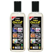 Kit 02 Tira Grude Removedor Ecológico de Etiquetas Cola Adesivos Chicletes e Pegajosidades 240ml Quimatic Tapmatic