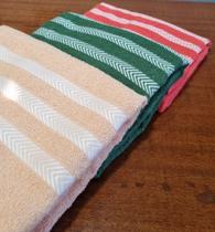 Kit 02 Toalha de Banho Prata 100% Algodão 0,68 x 1,30 m