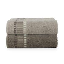 Kit 02 Toalhas de Banho Avulsas Bossa 100% Algodão Macia Felpuda - Dianneli