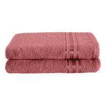 Kit 02 Toalhas de Banho Felpuda 100% Algodao Hipoalergenica Cores Vibrantes Jogo de Toalhas